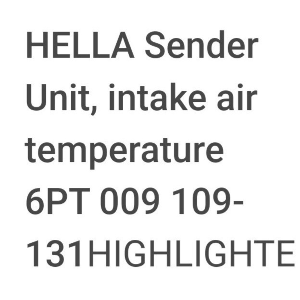 BMW Sender Unit Intake Charge Temperature Sensor